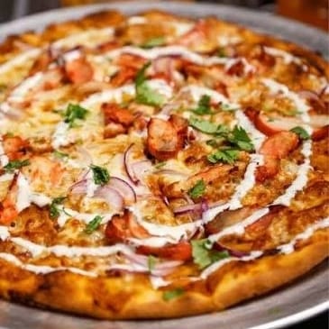Butter Chicken Pizza.
