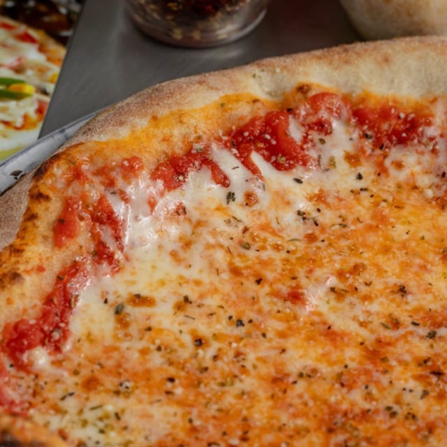 New York Style Cheese Pizza.
